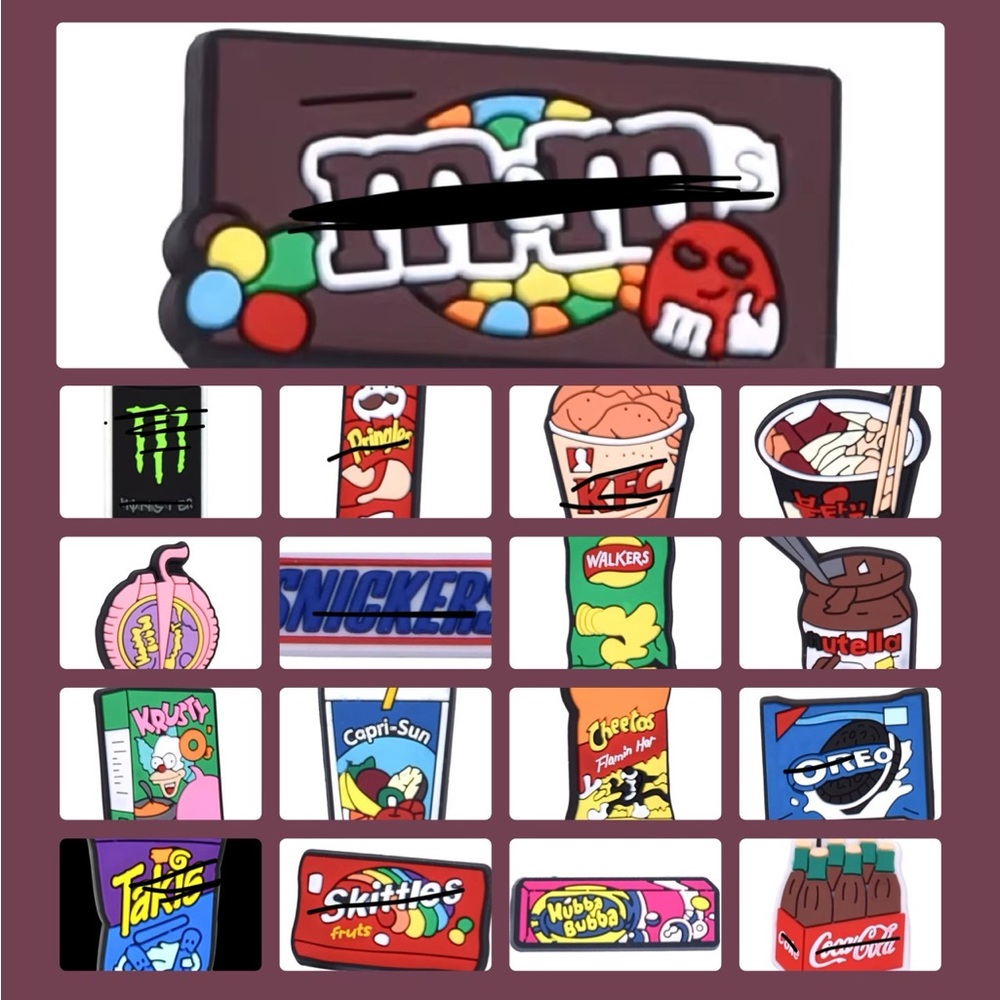 Snacks Croc Charm Bundle